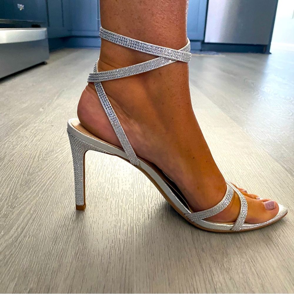 JLo Cross Strap Silver